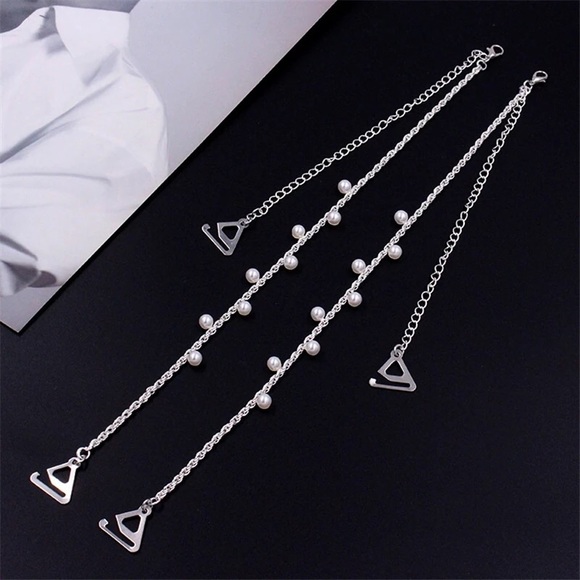 New! Fancy Bra Straps Pearl/Rhinestone - Picture 4 of 8